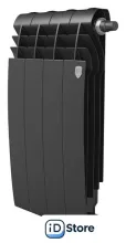 Биметаллический радиатор Royal Thermo Biliner B 500 Черный - 4 секций