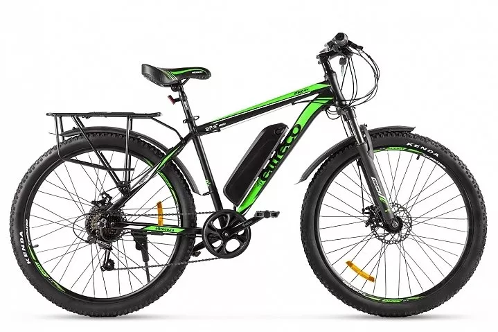 Велогибрид Eltreco XT 800 new (черно-зеленый)
