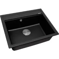 Кухонная мойка ZorG Rock 60 Premium black metallic