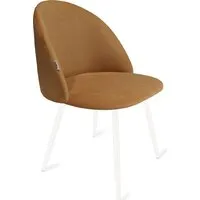 Стул Sheffilton SHT-ST35/S95-1 (горчичный/белый муар)