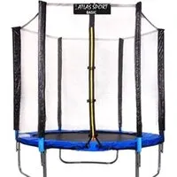 Батут Atlas Sport 183 см - 6ft (внешняя сетка, синий)