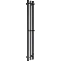 Полотенцесушитель Маргроид Ferrum Inaro СНШ Профильный 150x6x12 6 крючков, Черный матовый, скрытого монтажа, таймер справа