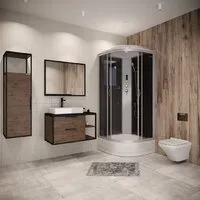 Душевая кабина Niagara NG-3503-14P 80x80x215 (тонированное стекло)