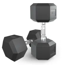Гантели гексагональные обрезиненные UNIX Fit (17.5 кг, 2 шт)
