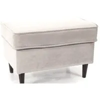 Пуфик Signal Ron Velvet Bluvel 03 (светло-серый/венге)