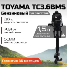 Лодочный мотор TOYAMA (Parsun) TC3.6BMS