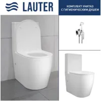 Унитаз напольный Lauter Rimless 21D2202 гигиенический душ Rinse 21GN4051CH