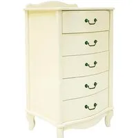 Комод Мебелик Джульетта узкий 5 ящиков (дуб шампань)