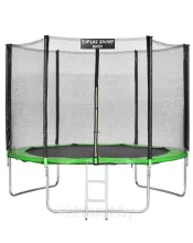 Батут Atlas Sport 252 см (8ft) BASIC с лестницей GREEN