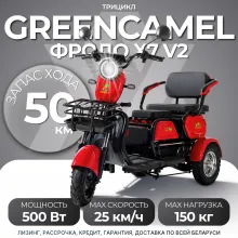 Трицикл GreenCamel Фродо X7 V2 (48V, 20Ah, 500W, R8) дифференциал
