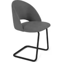 Стул Sheffilton SHT-ST34/S45-1 (платиново-серый/черный муар)