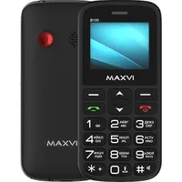 Телефон Maxvi B100 (черный)