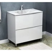 Мебель для ванных комнат Vela Тумба под умывальник Vela Бриз 80Н без планки под Milen TU27112