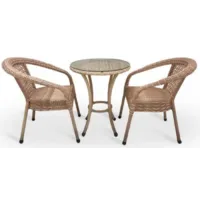 Обеденная группа AIKO DECO 2 с круглым столом 7035П Светлый