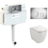 Унитаз приставной Lavinia Boho Relfix One Set 4 в 1 77060222 (хром пластик)