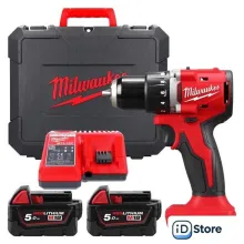 Дрель-шуруповерт Milwaukee M18 M18BLDDRC-502C 4933492835 (с 2-мя АКБ 5 Ач, кейс)
