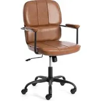 Офисное кресло TetChair Alpha (иск. кожа, коричневый)