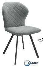 Стул Мамадома Robby D-R 360 (k10 Антрацит замша Lux/черный)