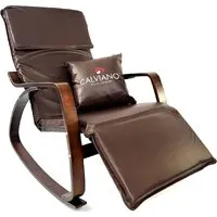 Кресло-качалка Calviano Comfort 1 (коричневый PU)