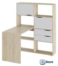 Стол Трия Письменный тип 7 (дуб сонома/белый ясень)