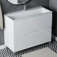 Мебель для ванных комнат Vela Тумба под умывальник Vela Вектор 100Н под Absolute TU27145