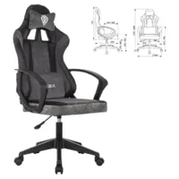 Кресло геймерское Brabix Forcer GM-127 / 533216 (черный/серый)