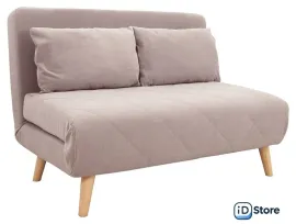 Диван DiArt Элли 100 (велюр, пыльная роза Велютто люкс 37 /бук)