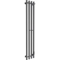 Полотенцесушитель Маргроид Ferrum Inaro 4 СНШ 100x6x18 скрытого монтажа (графит, таймер справа, крючки 4/2)