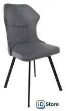 Стул AksHome Каврус U-R Seven (012 серый велюр/черный)
