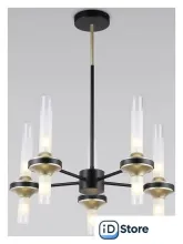 Подвесная люстра Ambrella light LH55351/10 BK/CGD/CL (черный/золото/прозрачный)