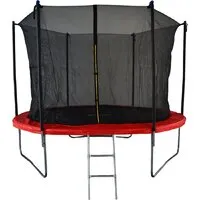 Батут GoUP Elite 10FT (с сеткой и лестницей, красный)