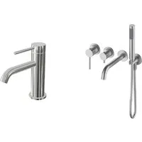 Комплект смесителей Oliveeka OL-88901788139017-BN (никель матовый)