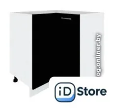 Шкаф напольный Кортекс-мебель Корнелия Лира НШУ без столешницы угловой (черный)