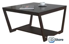 Журнальный столик Мебелик BeautyStyle 1 (венге/стекло черное)