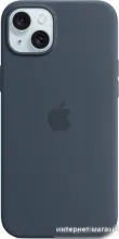 Чехол для телефона Apple MagSafe Silicone Case для iPhone 15 Plus (синий шторм)