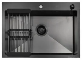 Кухонная мойка ARFEKA ECO AR 70х50CL ARDS AR (Black Decor)