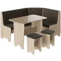 Обеденная группа Трия Техас исп. 2 (дуб сонома/кашемир коричневый)