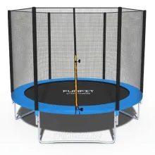Батут Funfit 8ft (252 см) BASIC (Синий) с защитной сеткой, без лестницы