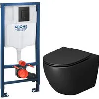 Унитаз подвесной Grossman GR-4411BMSQ GROHE Solido 38811KF0 (с кнопкой)