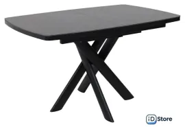 Кухонный стол Мамадома Leonel-130 раздвижной 130-165х85 (stone black st cer/черный)