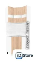 Готовая кухня Кортекс-мебель Корнелия Экстра угловой без столешницы (дуб сонома)