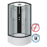 Душевая кабина Niagara NG-6709-14BKT 100x100x210 (прозрачное стекло/черный)