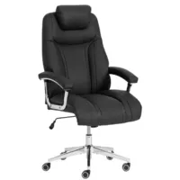 Кресло офисное TetChair Trust Lux кожзам (черный/черный)