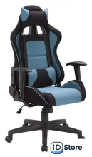 Игровое (геймерское) кресло Brabix GT Racer GM-100 (черный/голубой)