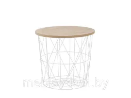 Стол журнальный HALMAR MARIFFA натуральный/белый, 42/41