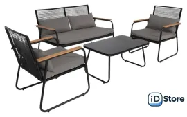 Набор садовой мебели AksHome Gardenia (черный)