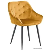 Стул с подлокотниками Halmar K487 (горчичный/черный)