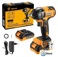 Гайковерт Deko DKIS-Li Set 083-1083 (с 2-мя АКБ, кейс)