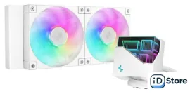 Система жидкостного охлаждения для процессора DeepCool LT240 WH ARGB R-LT240-WHAMNC-G-1