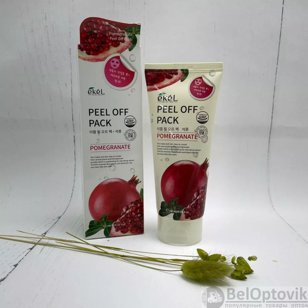 Маска плнка EKEL Peel-Off Pack Pomegranate с экстрактом граната, 180 мл ОПТОМ